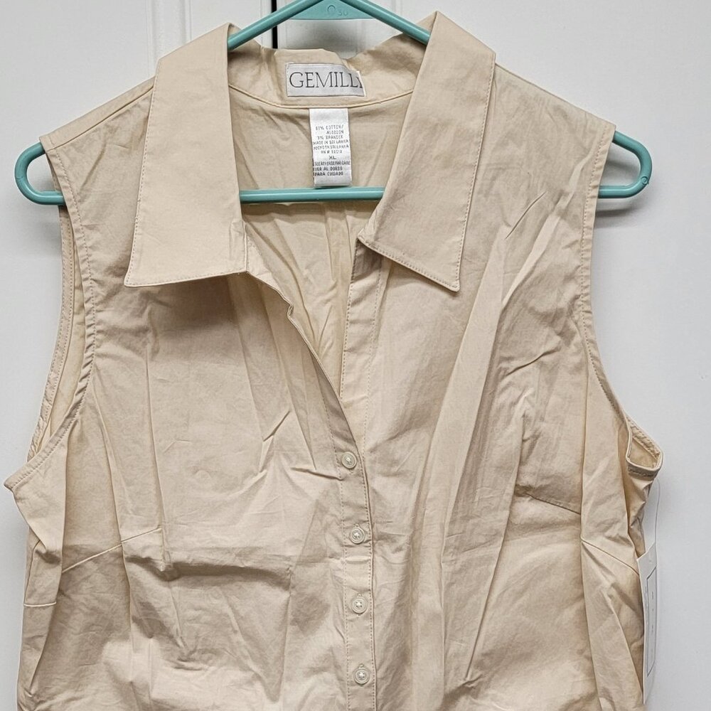 NWT Gemelli Sleeveless Blouse Size XL
